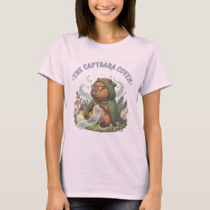 T-shirt Le Coven des Capybaras Tricotant l'Écharpe Cosmiqu