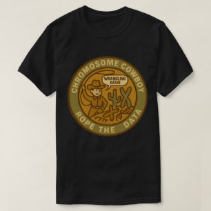 T-shirt Le Cow-boy des Chromosomes qui attrape les Données