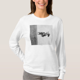 T-shirt Le cowboy monte Bronco se levant sur ses jambes de