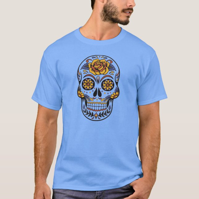 T-shirt Le crâne d'Artsy - jour de la mort (Devant)