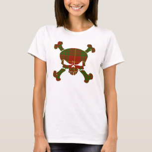 T-shirt Le crâne de Cameron Tartan sans maillot de banni