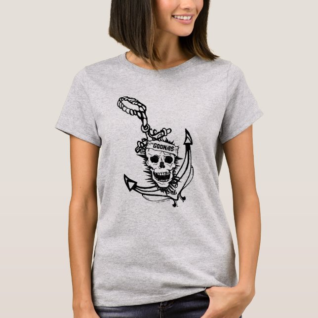 T-shirt Le crâne et l'Ancre des Goonies (Devant)