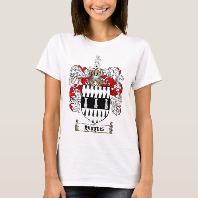 T-SHIRT LE CREST DE FAMILLE DE HIGGINS - MANTEAU DE (Devant)