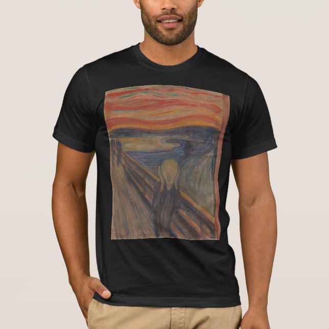 T-shirt Le cri de la nature par Edvard Munch 1893 (Devant)