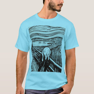T-shirt Le cri Edvard Munch Blue Horizon