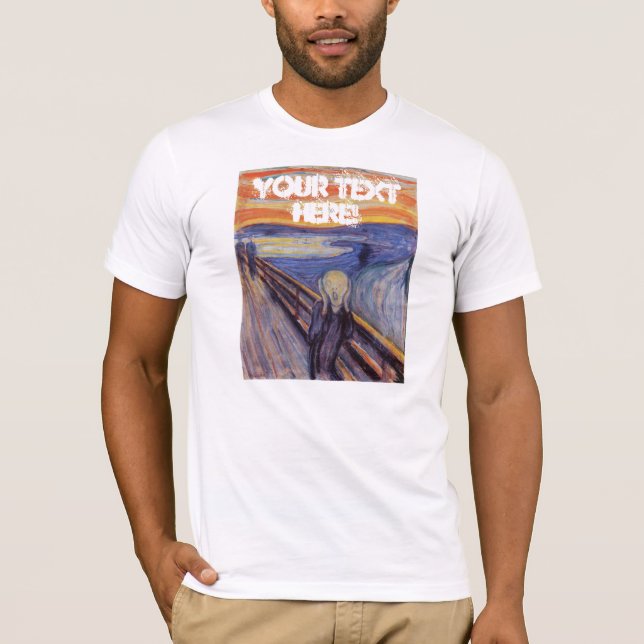 T-shirt Le cri perçant Munch's personnalisable (Devant)
