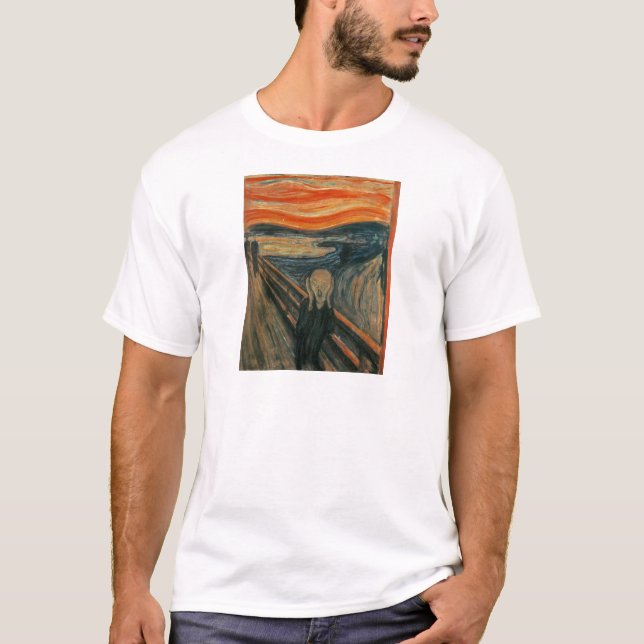 T-shirt Le cri perçant par Edvard Munch (Devant)