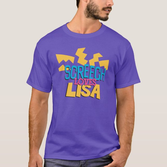 T-shirt Le cri strident aime Lisa (Devant)