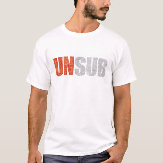 T-shirt Le criminel s'occupe d'UNSUB (l'avant)