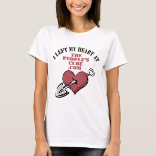 T-shirt Le cube des personnes - j'ai laissé mon coeur chez