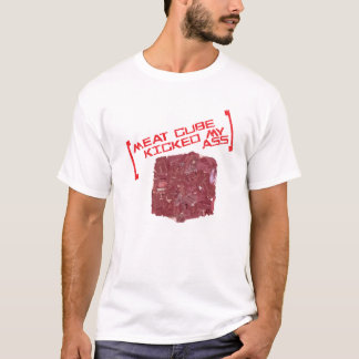 T-shirt Le cube en viande a donné un coup de pied le mon…