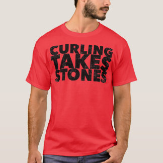 T-shirt Le Curling Prend Pierre Drôle Sport Citation Humou
