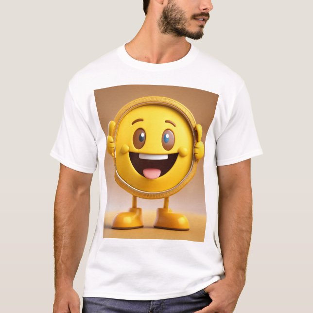 T-shirt Le cycle de vie de Face Emoji (Devant)
