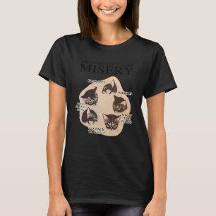 T-shirt Le cycle sans fin de misère  chat paresseux