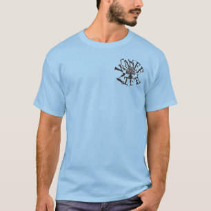 T-shirt Le cyclone des hommes bleus de la vie de Wanee
