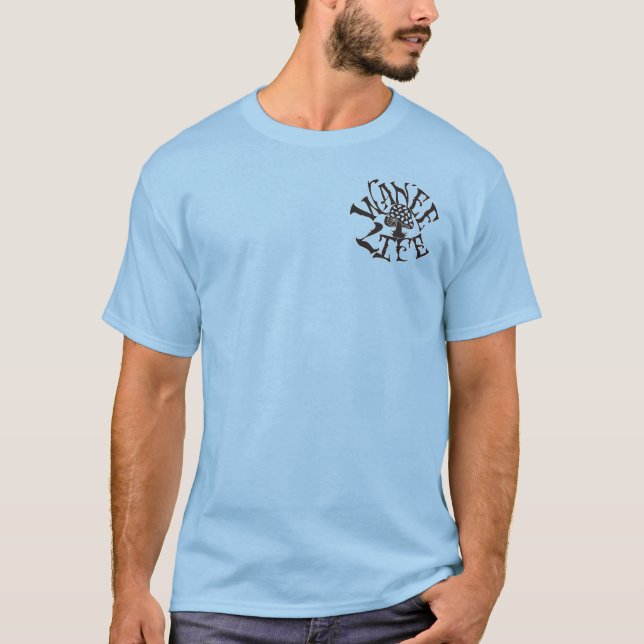 T-shirt Le cyclone des hommes bleus de la vie de Wanee (Devant)