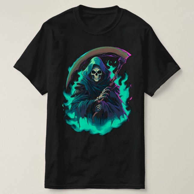T-shirt Le cythe de la Faucheuse, Mort-lui-même (Design devant)