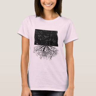T-shirt Le Dakota du Nord authentique enracine la pièce en