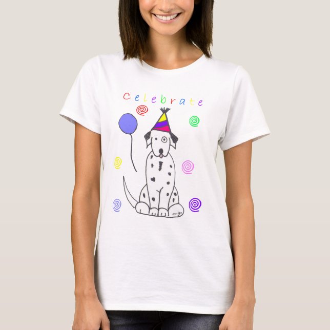 T-shirt Le Dalmate célèbrent (Devant)