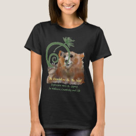 T-shirt Le Dandelion et l'Escargot, bouton Ours