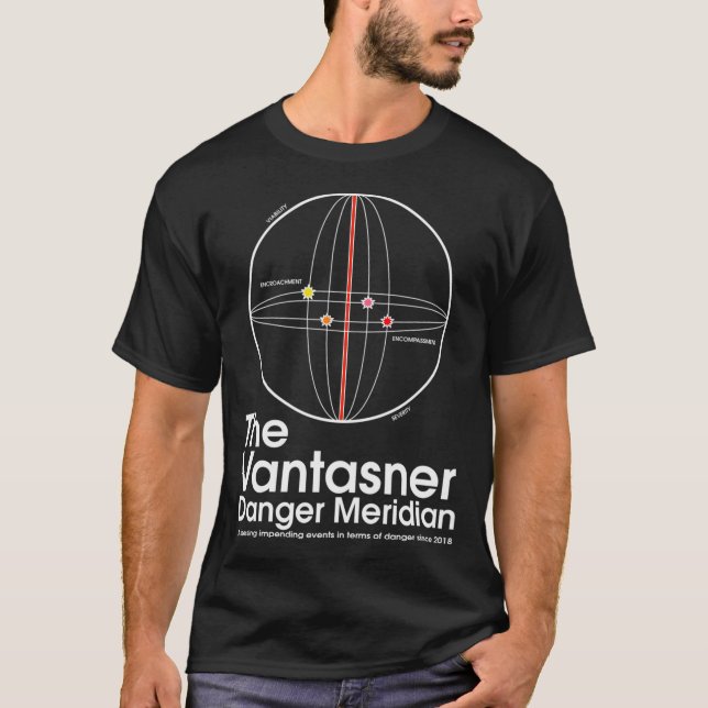 T-shirt Le danger Vantasner Meridian White (Devant)