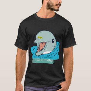 T-shirt Le dauphin est le meilleur ami de l'homme