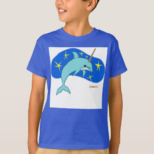 T-shirt Le dauphin licorne (animal marin fantastique)