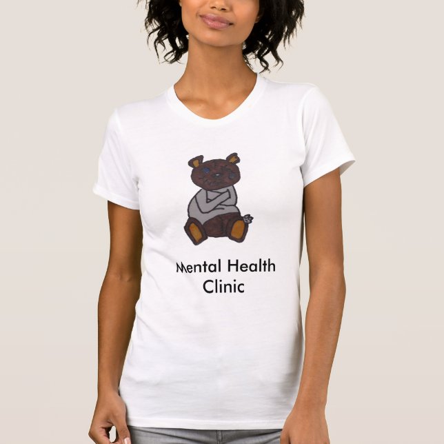 T-shirt Le débardeur de la femme de clinique de santé (Devant)