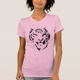 T-shirt Le débardeur des femmes de pochoir de tigre