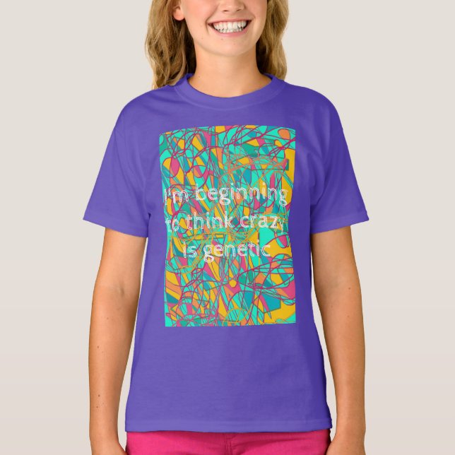 T-shirt le début noir orphelin de citation pour penser fou (Devant)