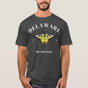 T-shirt Le Delaware premier Etat sur l'obscurité