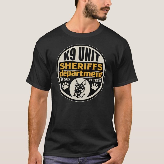 T-shirt Le département de shérif de l'unité K9 (Devant)