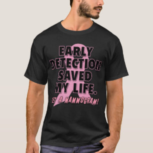 T-shirt Le dépistage précoce sauve la conception de canc
