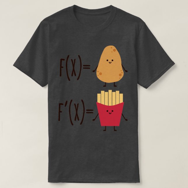 T-shirt Le dérivé d'une pomme de terre (Design devant)