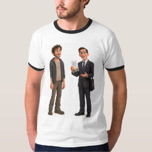 T-shirt Le Dernier Homme sur Terre Tee-shirt à anneau drôl