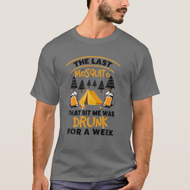 T-shirt Le Dernier Moustique Qui M'A Mis A Été Enterré Pen (Devant)