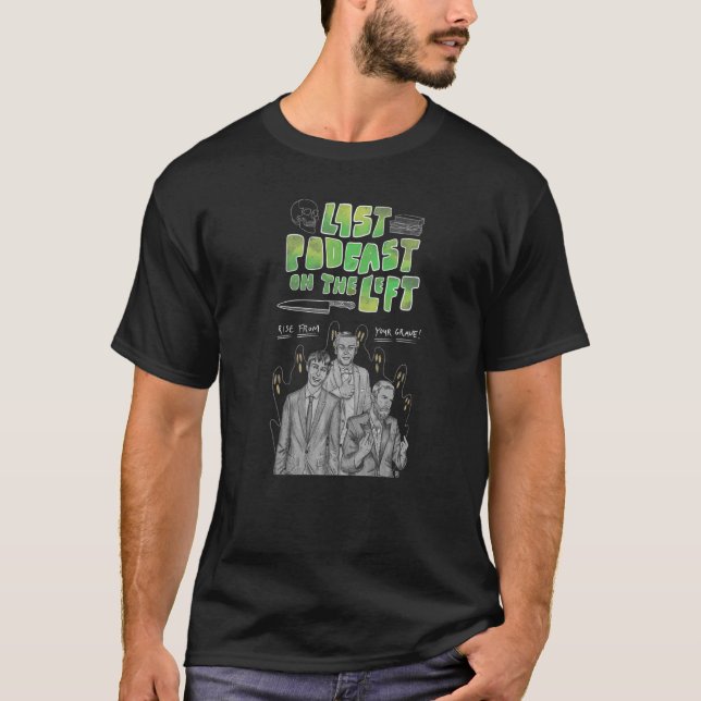 T-shirt Le Dernier Podcast Artiste À Gauche Pour Le Ventil (Devant)