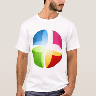 T-shirt Le design rond du ballon
