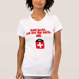 T-shirt Le dessus des femmes du Haïti d'aide (les
