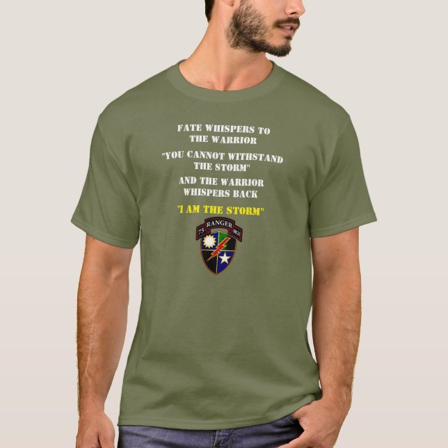 T-SHIRT LE DESTIN CHUCHOTE AU GUERRIER, (Devant)