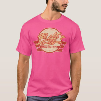 T-shirt Le Détail Automatique De Biff En Rouge. Retour À L