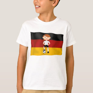 T-shirt Le Deutschland Allemagne Fußball Mädchen 3