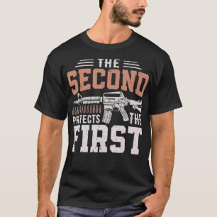 T-shirt Le deuxième amendement protège le premier amendeme