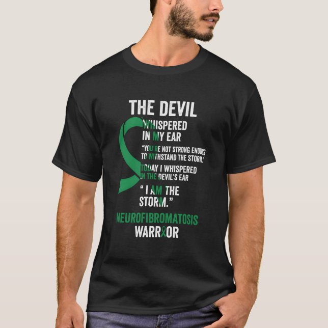 T-shirt Le Devil- Neurofibromatose Sensibilisation Rib (Devant)