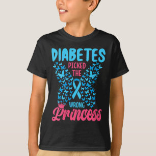 T-shirt Le Diabète Des Femmes A Pris La Mauvaise Princesse