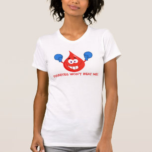 T-shirt Le diabète ne me battra pas