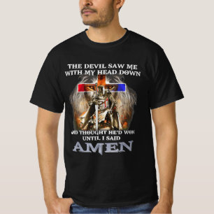 T-shirt Le Diable M'A Vu Avec Ma Tête En Bas Pensée