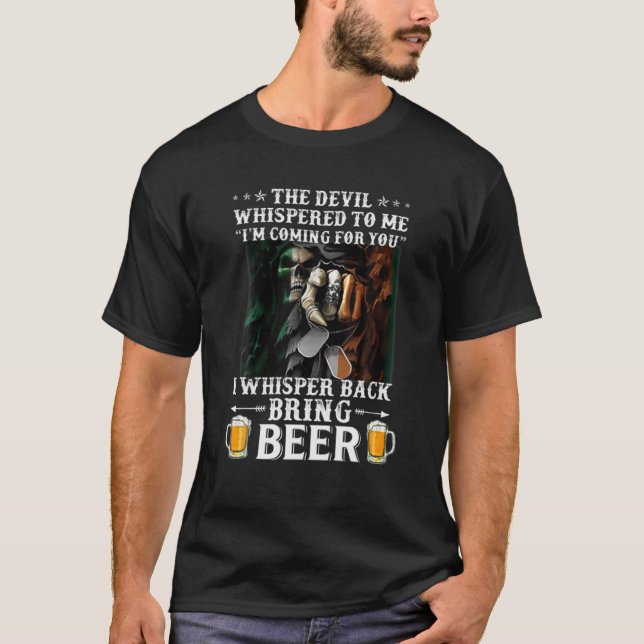T-shirt Le diable me hurlait Je viens pour toi I Whi (Devant)