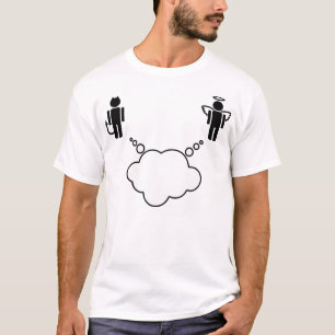 T-shirt Le diable personnalisable d'ange m'a incité à le