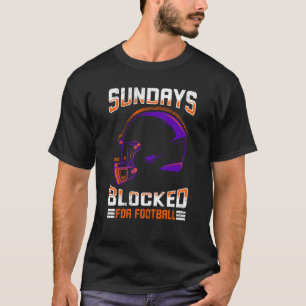 T-shirt Le Dimanche Blocage Pour Football Américain Pour H